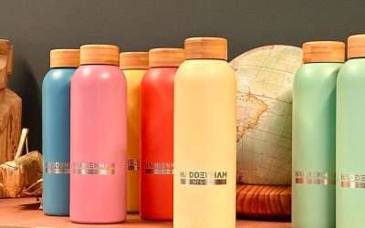 Branded water bottles arrive